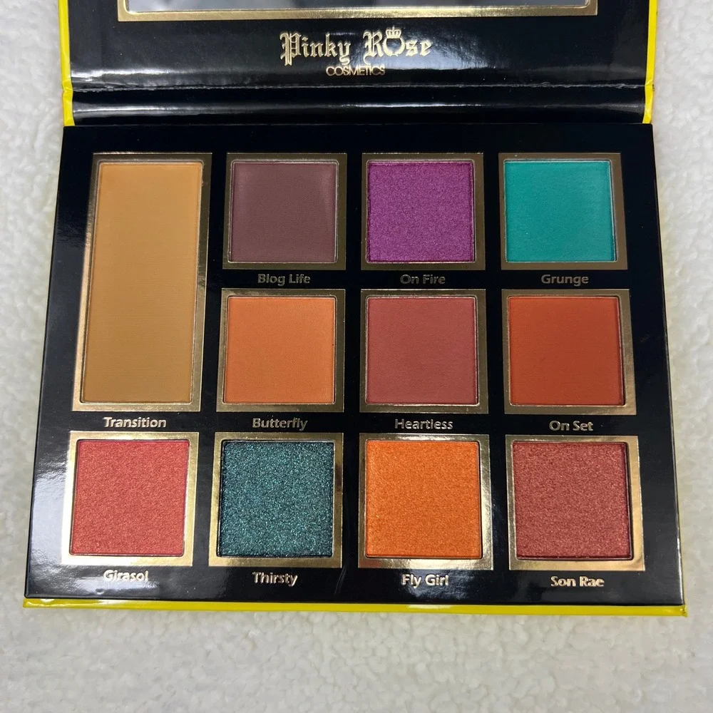 Pinky Rose Cosmetics Sunflower Eyeshadow Palette Cruelty‎ Free Makeup Beauty Y2K